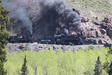 DRGW K-27 #463 & CTS K-36 #484, Cumbres & Toltec Scenic Railroad