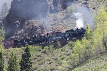 DRGW K-27 #463 & CTS K-36 #484, Cumbres & Toltec Scenic Railroad
