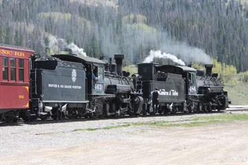 DRGW K-27 #463 & CTS K-36 #484, Cumbres & Toltec Scenic Railroad