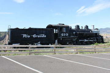 DRGW K-37 #499, Royal Gorge Bridge