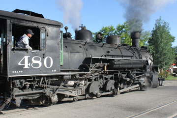 D&SNG K-37 #480, Durango