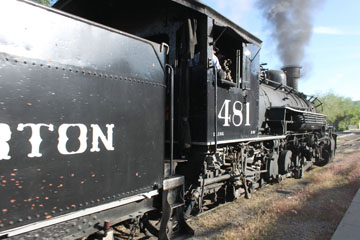 D&SNG K-37 #481, Durango