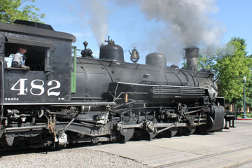 D&SNG K-37 #482, Durango