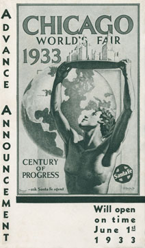 AT&SF, Advance Announcement, Chicago World's Fair 1933