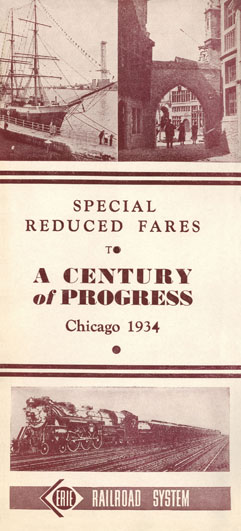 ERIE, Reduced Fares to a Century of Progress
