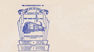 Railroads at the New York World's Fair Card