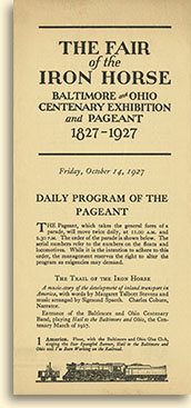 B&O Fair of the Iron Horse Program