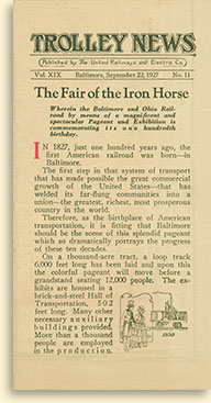 Trolley News, Fair of the Iron Horse