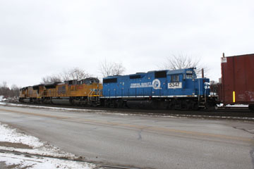 UP EMD SD70M #4735, UP GE SD70ACe #8625 & CR EMD GP38-2 #5347