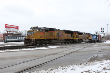UP EMD SD70M #4735, UP GE SD70ACe #8625 & CR EMD GP38-2 #5347