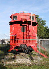 ATSF CE-1 steel Caboose #999262, Emporia