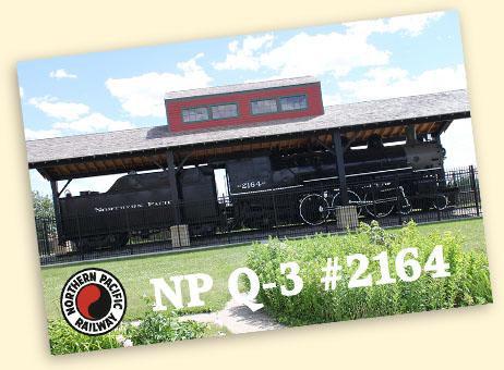 SOO F-9 #451, New Town, ND NP Q-3 #2164, Bismarck, ND