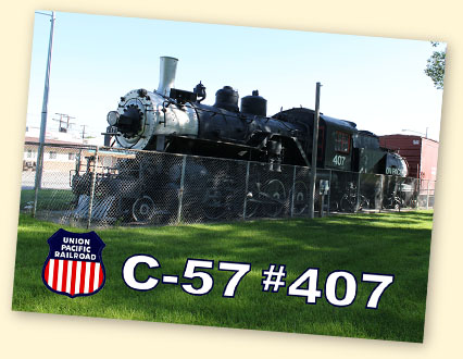 Union Pacific C-57 #407, Sidney, NE Union Pacific C-57 #407, Sidney, NE