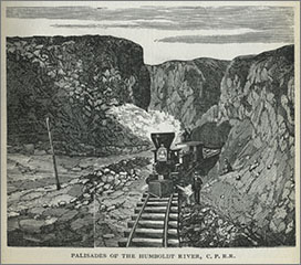 Palisades of the Humboldt River, C.P.R.R., Crofutt, New Overland Tour