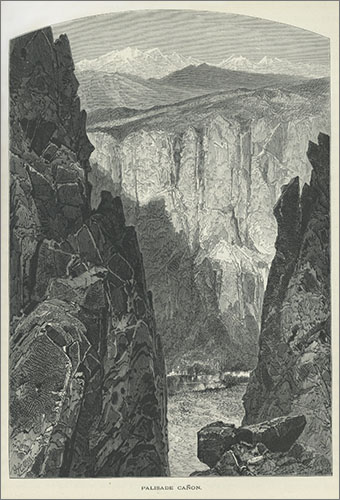 Picturesque America, Palisade Canyon