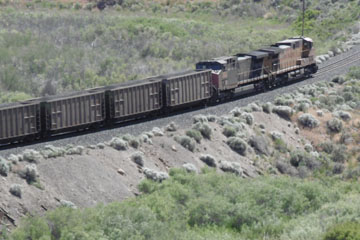 UP GE AC44CW #6157 and GE AC44CW #6739