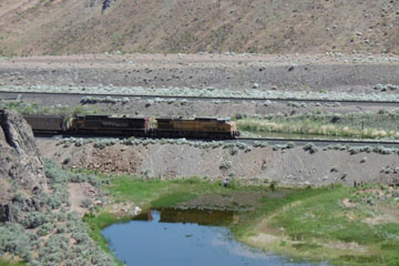 UP GE AC44CW #6157 and GE AC44CW #6739
