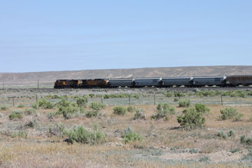 UP GE AC44CW #7244 and GE C44AC #6448, Harney