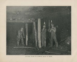 Setting Props to Support Roof of Mine, The Switzerland of America