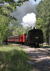 Black Hills Central Railroad  #110, Hill City