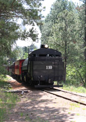Black Hills Central Railroad  #110, Hill City