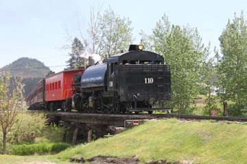 Black Hills Central Railroad  #110, Hill City