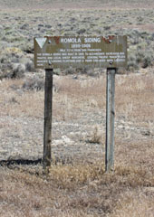 Historic Central Pacific Grade, Romola Siding
