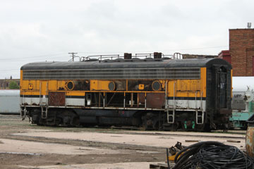 DRGW EMD F9 #5763, UP Cheyenne Roundhouse