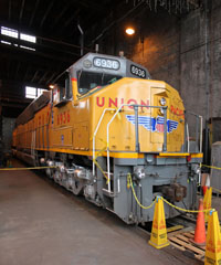 UP EMD DDA40X #6936, UP Cheyenne Roundhouse