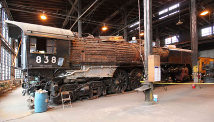 UP FEF-3 #838, UP Cheyenne Roundhouse